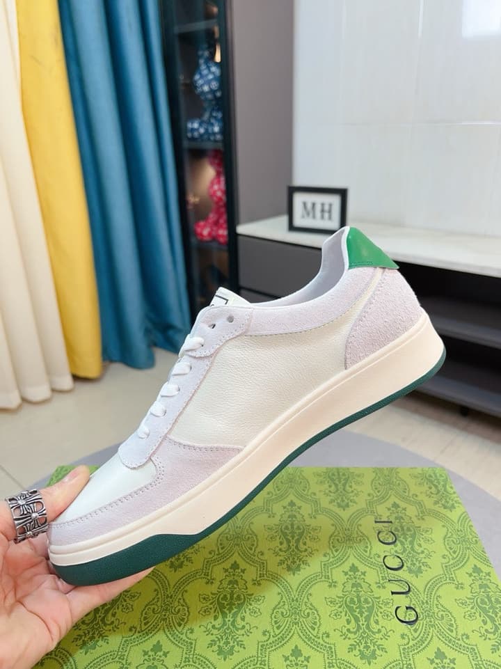 Gucci New Season Casual Fashion Sneakers in Black With Web Stripe