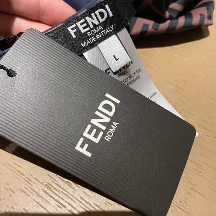 Fendi Versatile One-Piece Bikini Swimsuit in Brown Ff Logo Bikini