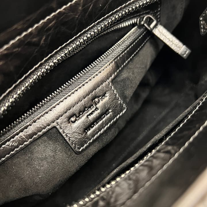 Dior Lady D-Sire My ABCDior Handbag – 24SS in Black Pleated Leather