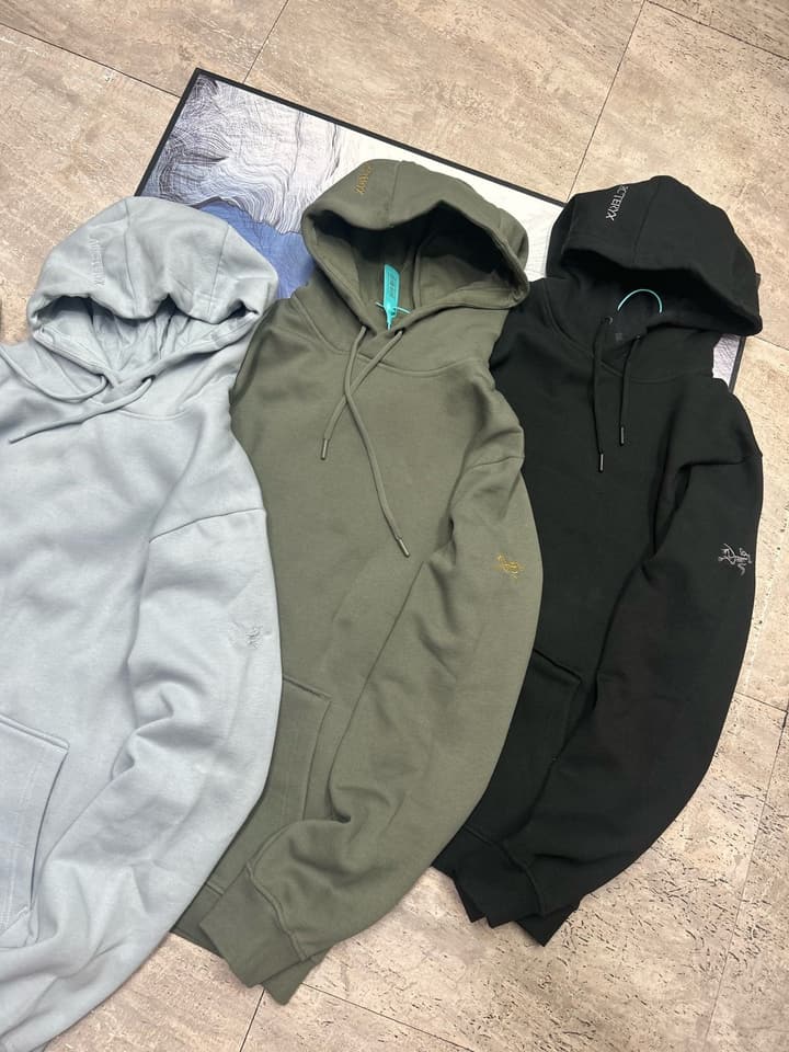 Arc'teryx Emblem Fleece Hoodie in Classic Black
