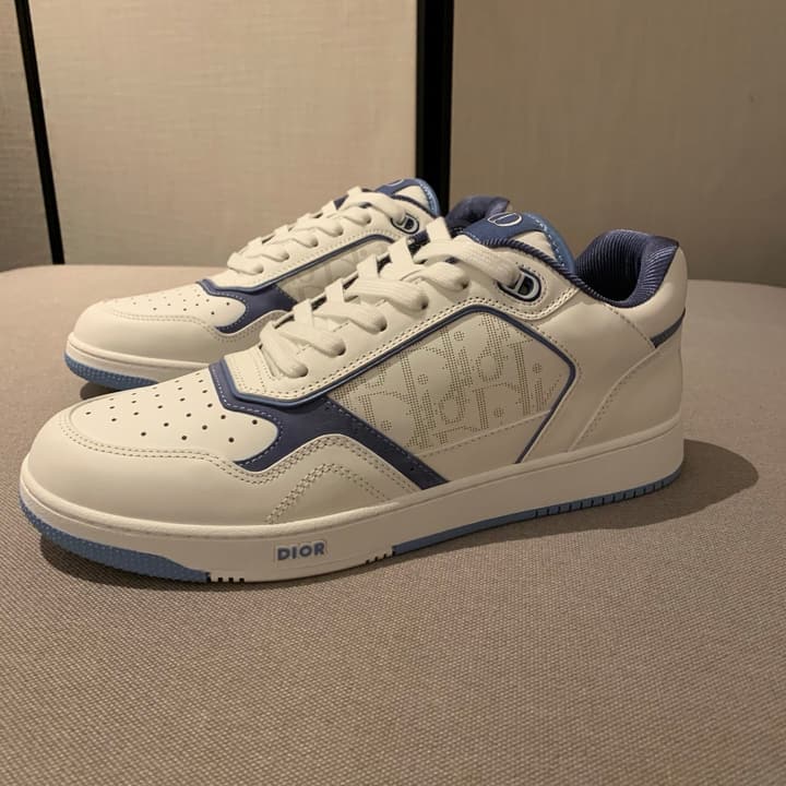 Dior B27 Uptown HYLTON NEL Limited Edition Low-Top Sneakers in White And Black