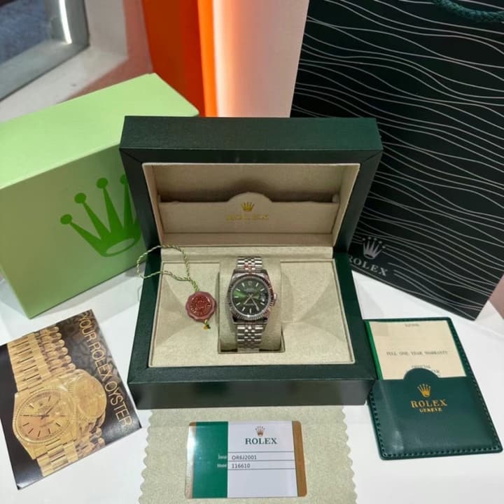 Rolex Datejust 36mm Mechanical Watch – Olive Green Dial