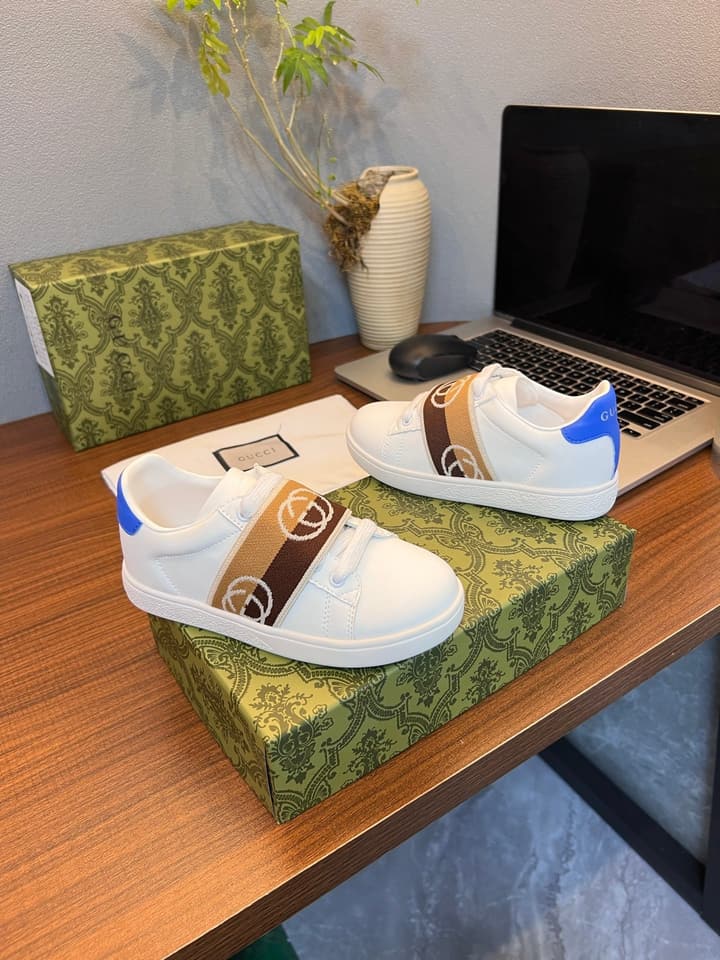 Gucci Kids Sheepskin-Lined Sneakers – Kids Collection