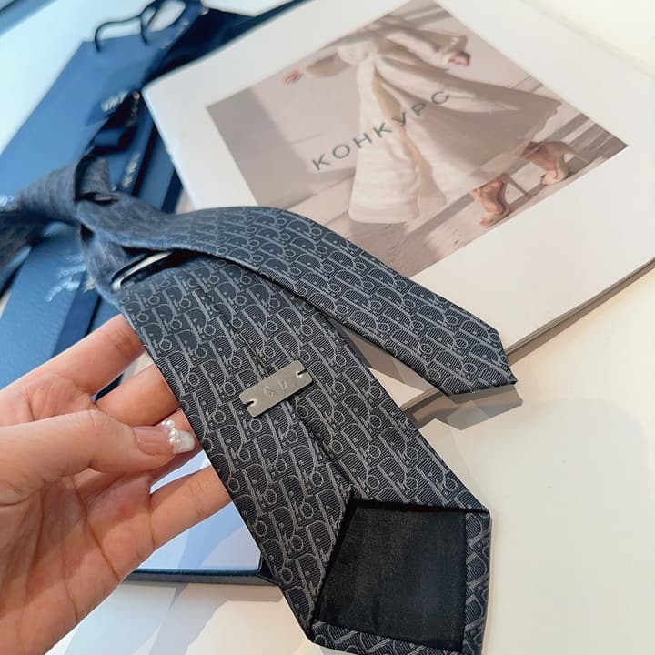 Dior Men's Logo Jacquard Tie