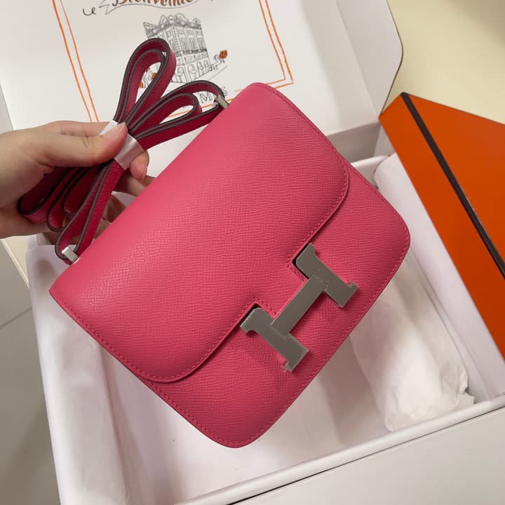 Hermès Constance Bag in Pink With Gold Hardware