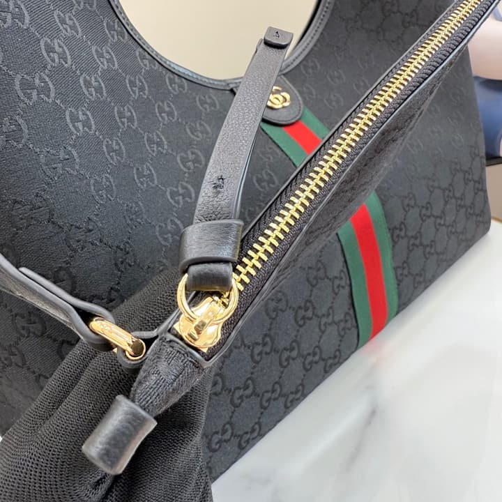 Gucci Giglio GG Canvas Tote Bag – 2026 Spring/Summer Collection in Black GG Canvas