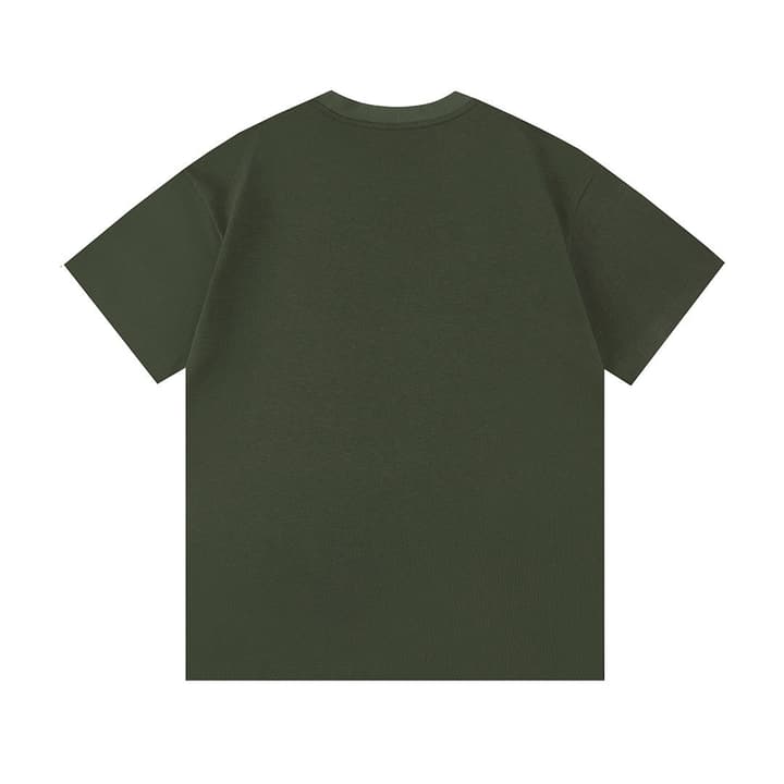 Gucci Digital Print Small Letter Logo T-Shirt – 2025SS in Army Green