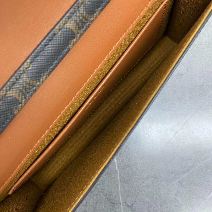 Celine Triomphe Canvas Flap Bag