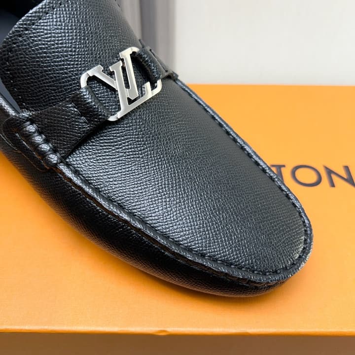 Louis Vuitton Monte Carlo Moccasin Loafers in Black Smooth Leather