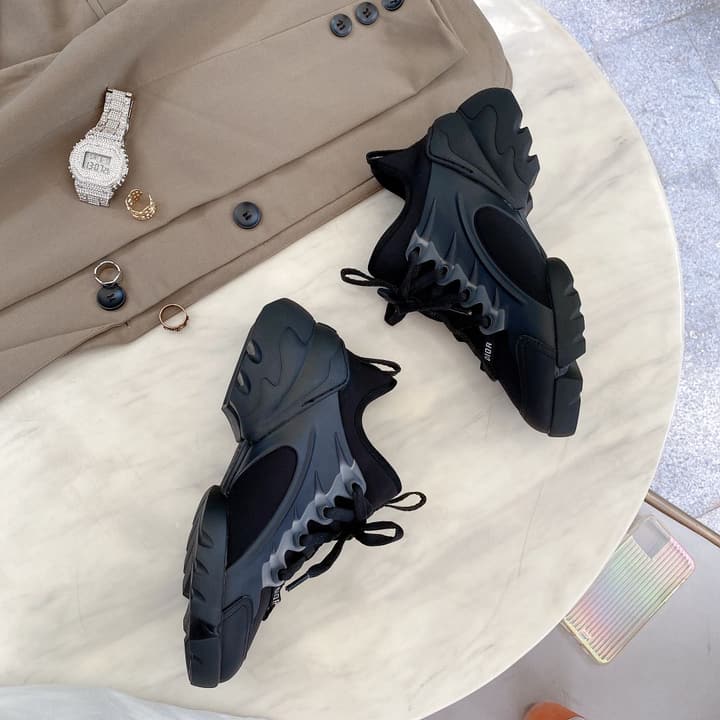 Dior Crusie J'DIOR Chunky Sneakers – 2020 Spring Collection in Black Knit