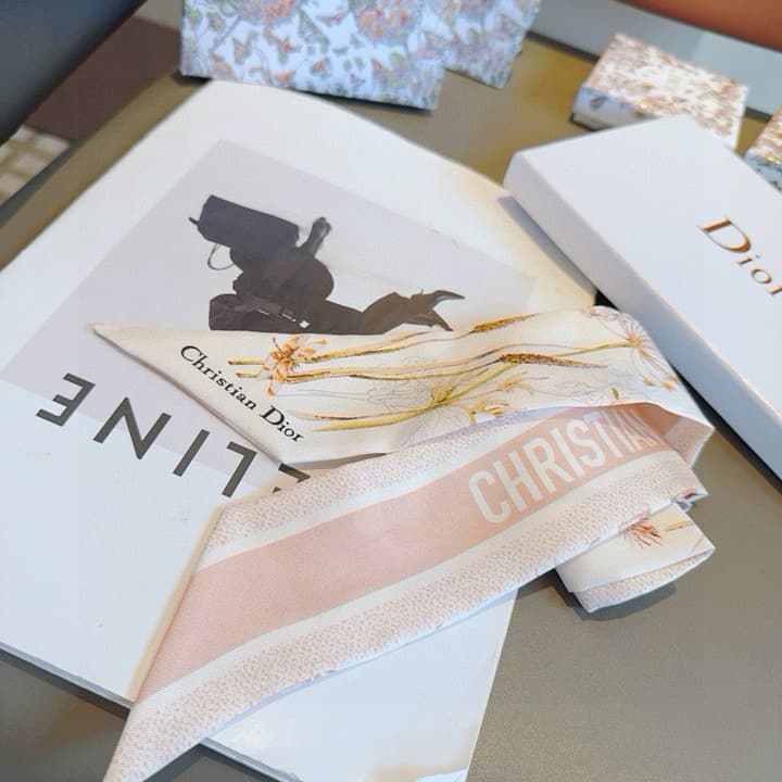 Dior Twilly Silk Scarf – Floral Dragonfly