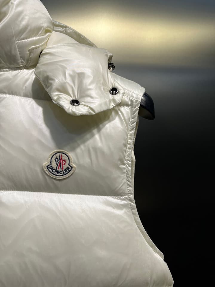 Moncler Classic Hooded Down Vest in Black