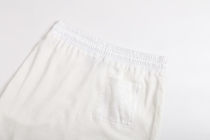 Louis Vuitton Nylon Inset Drawstring Shorts – 25SS in White