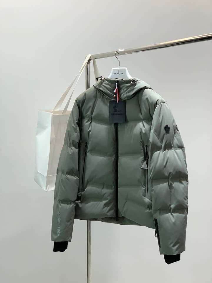 Moncler Casual Hooded Down Jacket – 2025FW in Sage Green