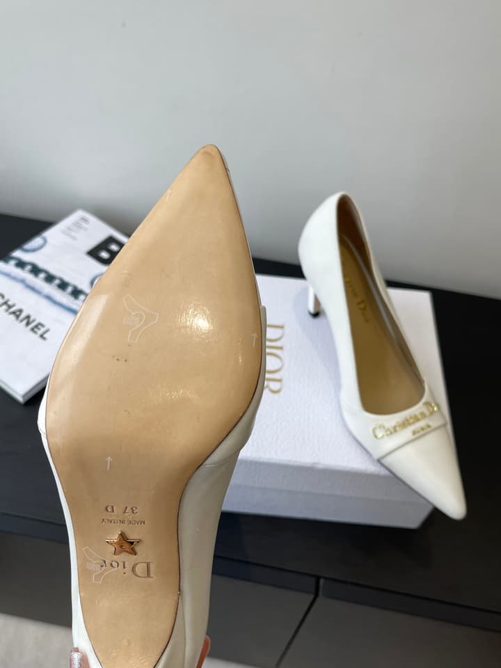 Dior My Dior Pointed-Toe Slingback Heels – 25SS in Patent Black