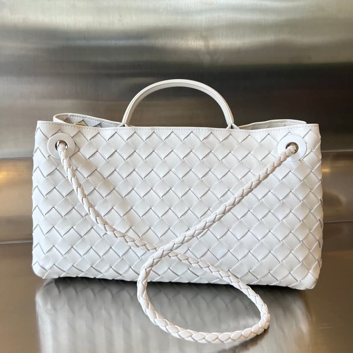 Bottega Veneta Andiamo Handbag in Charcoal Grey