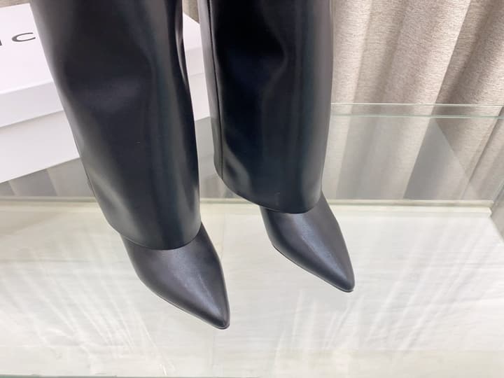 Givenchy Glossy Leather Knee-High Boots
