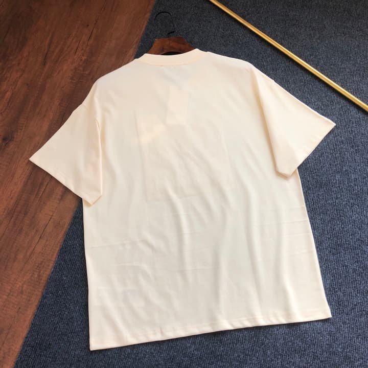 Gucci Embossed Logo Crewneck T-Shirt – 2026SS in Apricot