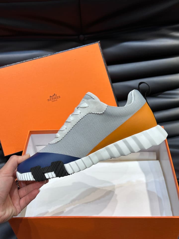 Hermès Bouncing Sneakers in Charcoal