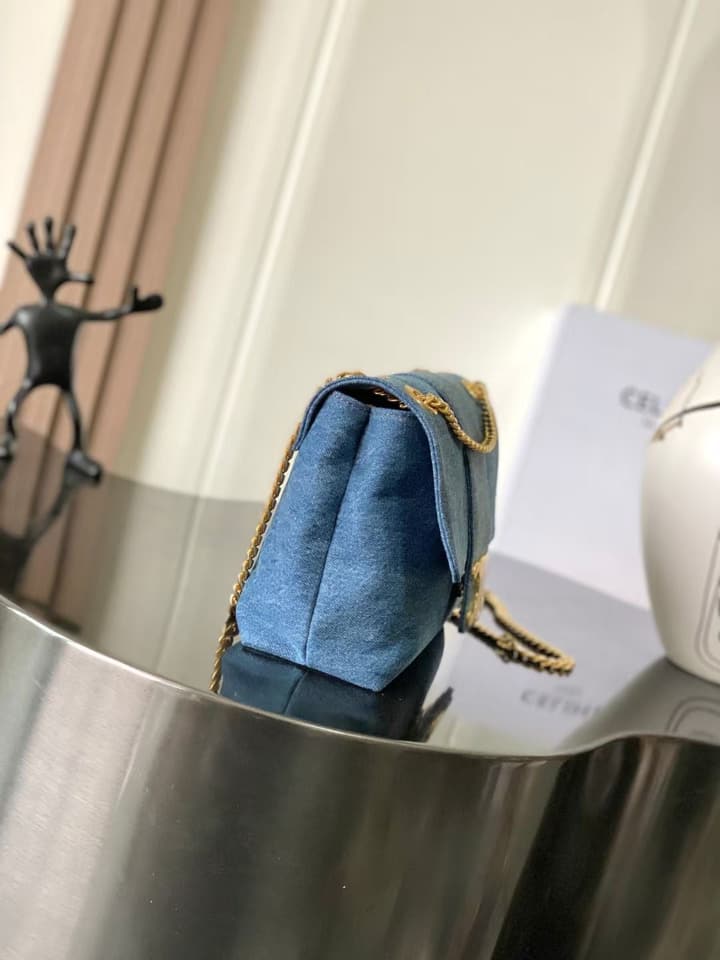 Celine Teen Victoire Denim Crossbody Bag – 2024 Collection