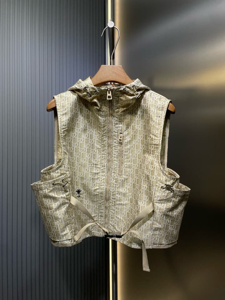 Dior Gold Oblique Jacquard Hooded Jacket – 25SS