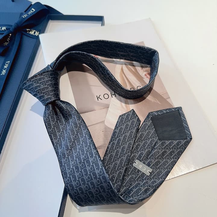 Dior Men's Logo Jacquard Tie