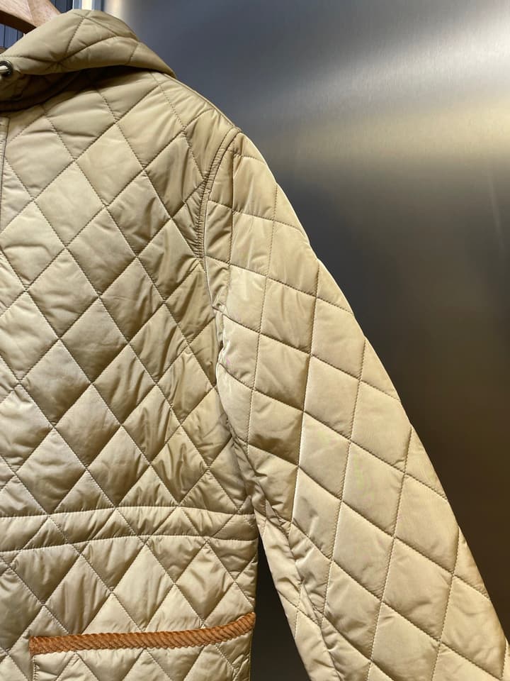 Burberry Checkerboard Padded Jacket in Black