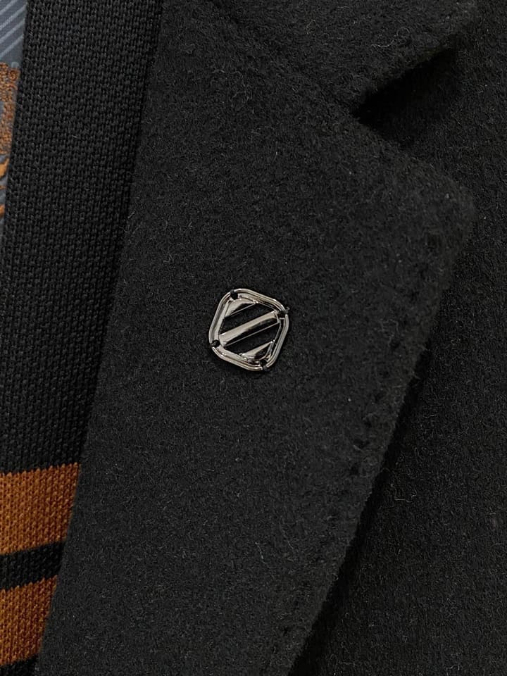 Zegna Men's Wool Kensington Coat – 2025FW in Classic Black