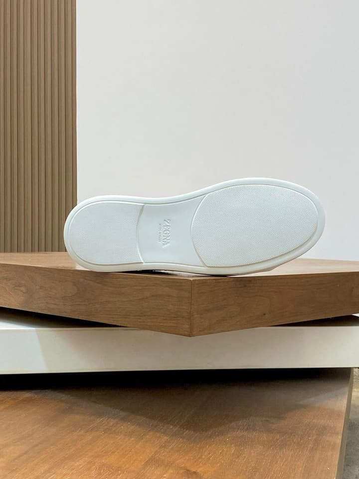 Ermenegildo Zegna Triple Stitch Sneakers in Black