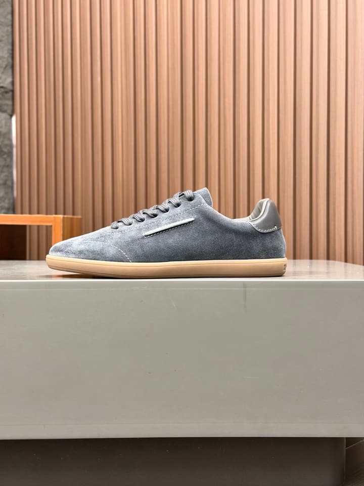 Zegna Old Money Suede Casual Sneakers