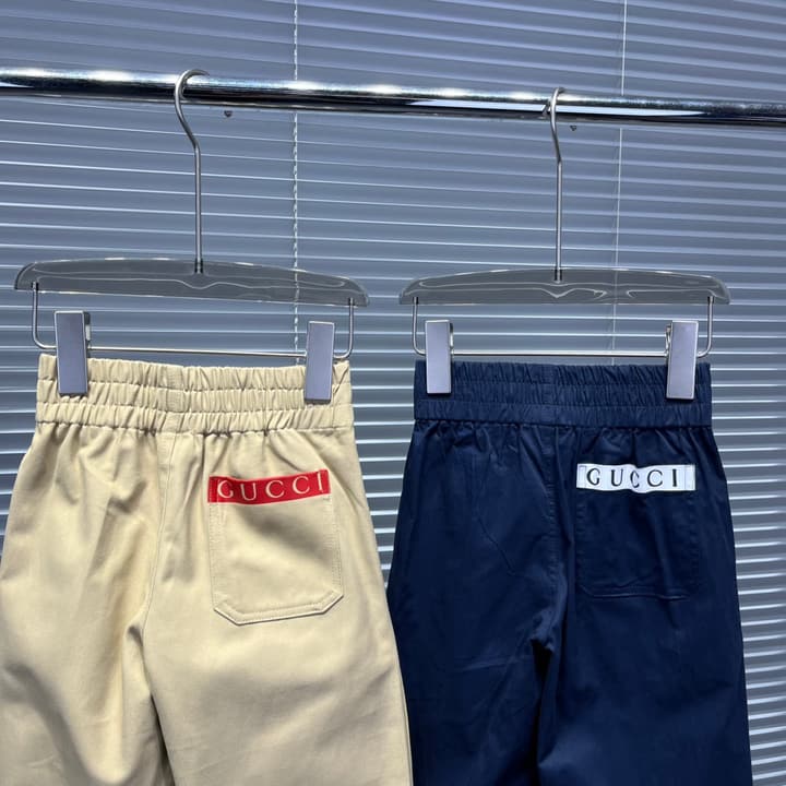 Gucci Detail Trousers – 2025 Collection in Khaki Trousers