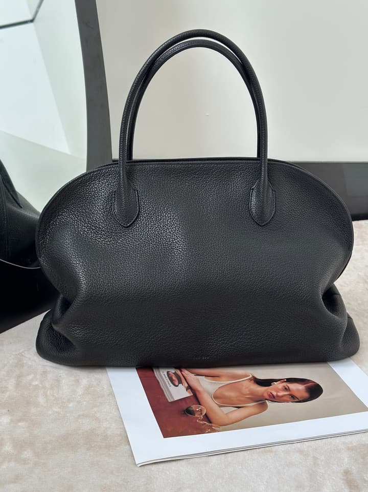 The Row Agnes 15 Leather Bowling Bag