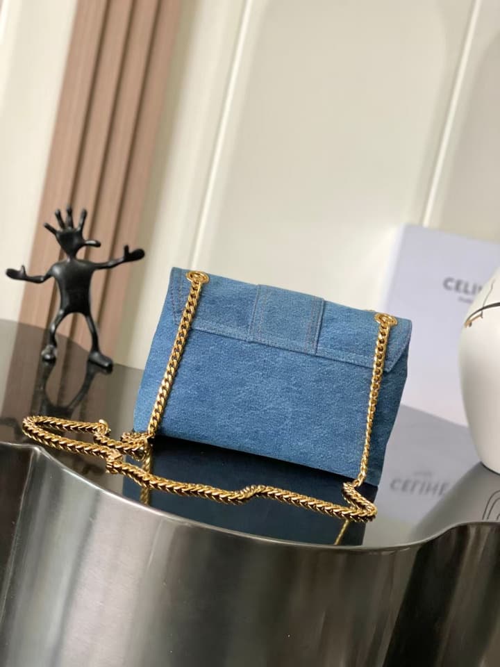 Celine Teen Victoire Denim Crossbody Bag – 2024 Collection