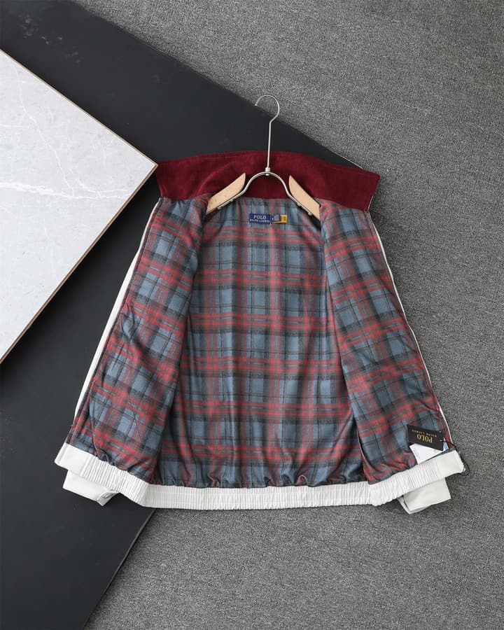 Ralph Lauren Classic Harrington Zip Jacket in Red