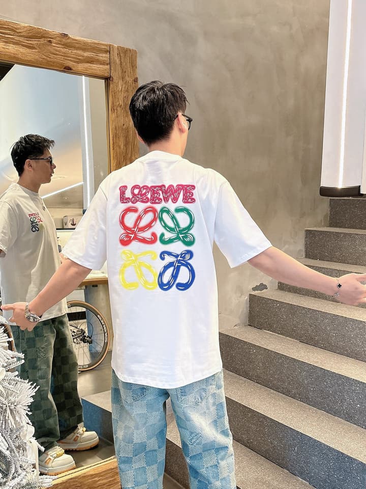 Loewe 2026 Summer Short-Sleeve T-Shirt – 2026 Summer Collection in White