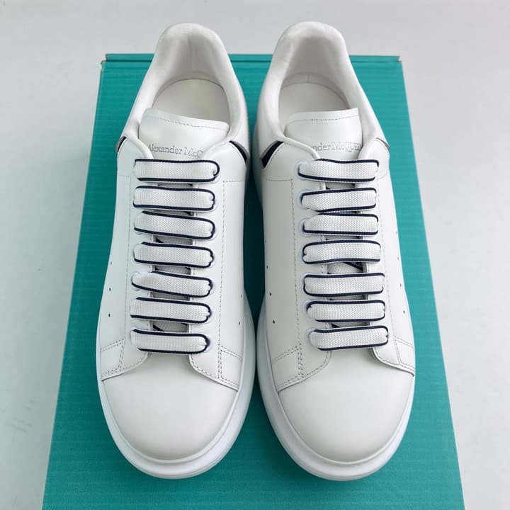 Alexander McQueen Oversized Platform Sneakers in All White Textured