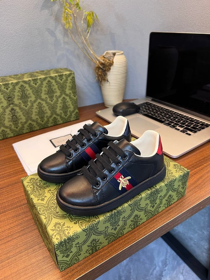 Gucci Kids Sheepskin-Lined Sneakers – Kids Collection