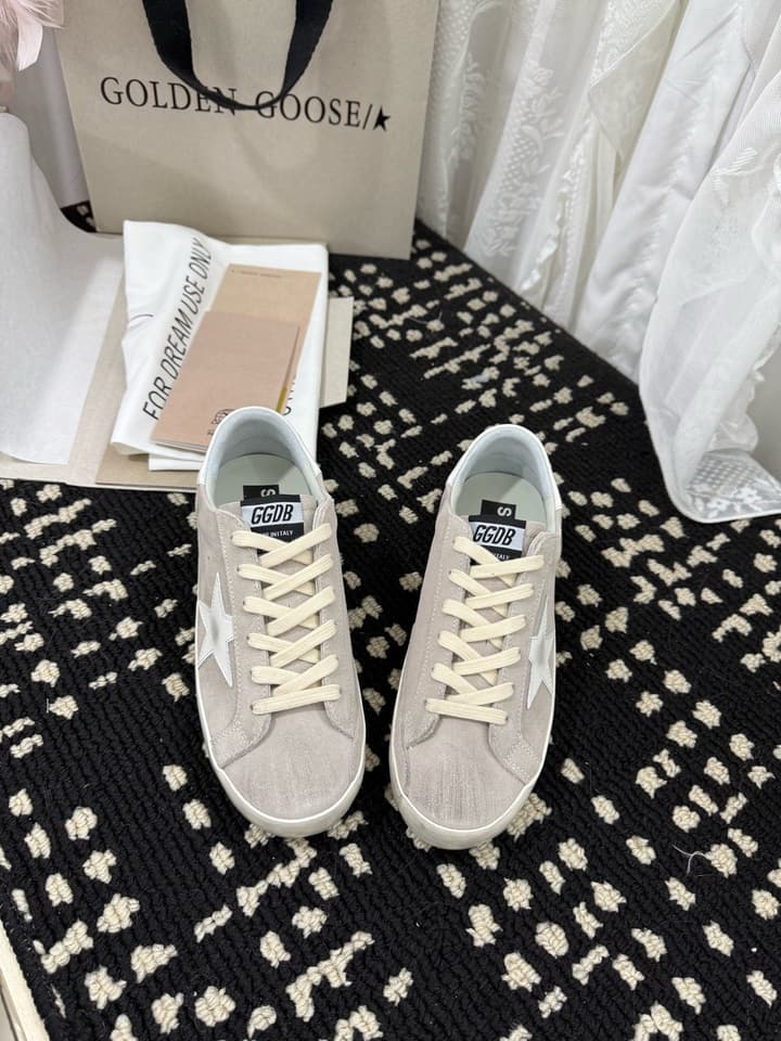 Golden Goose Super Star Rhinestone Leather Sneakers