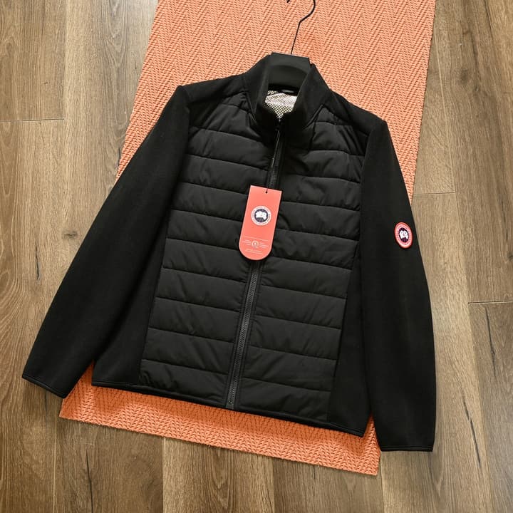 Canada Goose Spliced Stand-Collar Cashmere Jacket – 25FW in Dark Grey