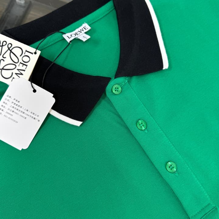 Loewe Business Casual Short-Sleeved Polo Shirt – 2026SS in Black