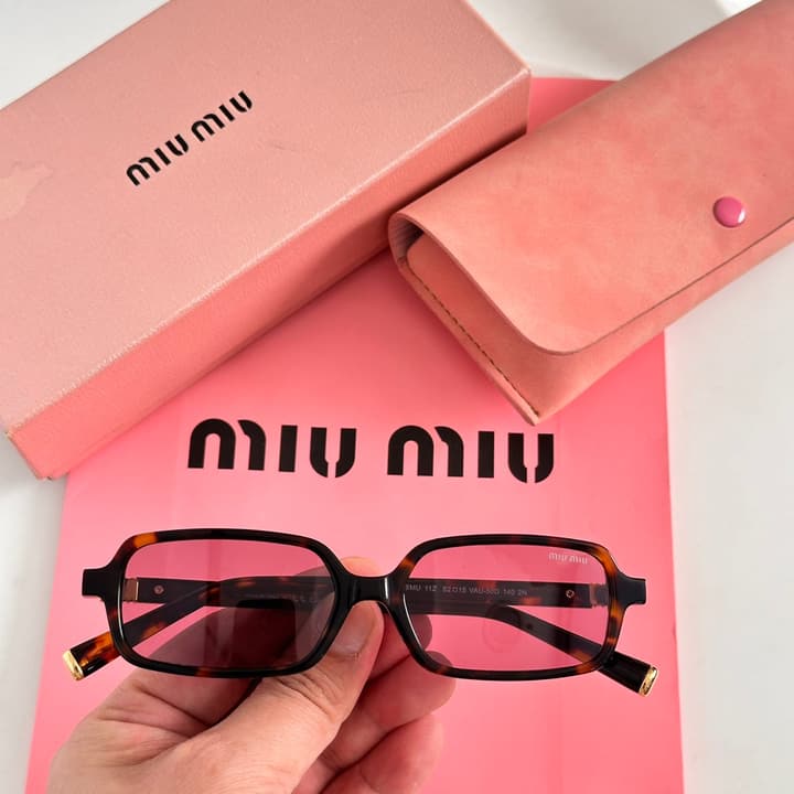 Miu Miu SMU 11Z Narrow Frame Sunglasses