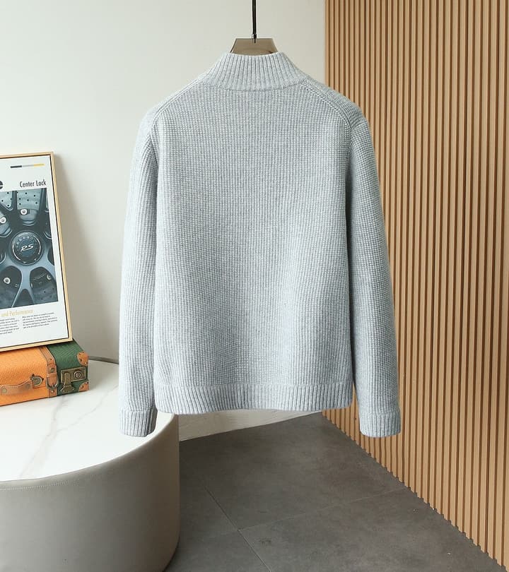Loro Piana Premium Wool Sweater – 2025FW in Dark Navy Blue