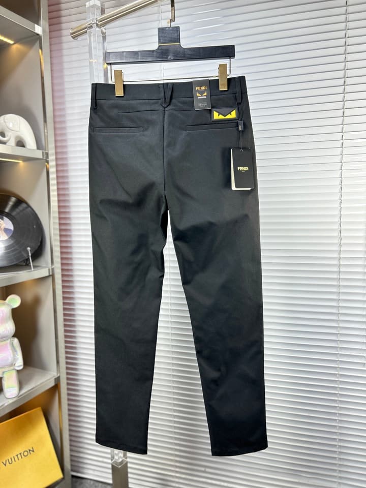 Fendi SS25 Casual Suit Trousers – 25SS/25FW in Dark Charcoal Gray