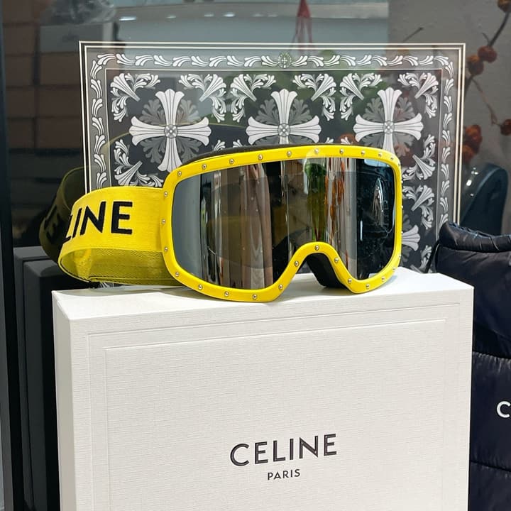 Celine Ski Goggles in All Black Frame