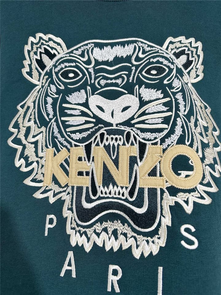 Kenzo Unisex Tiger Embroidered Sweatshirt in Black