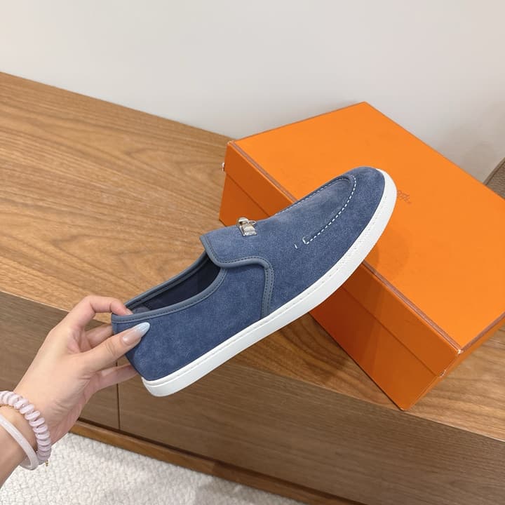 Hermès Lightweight Couple's Loafers – 25SS in Coral