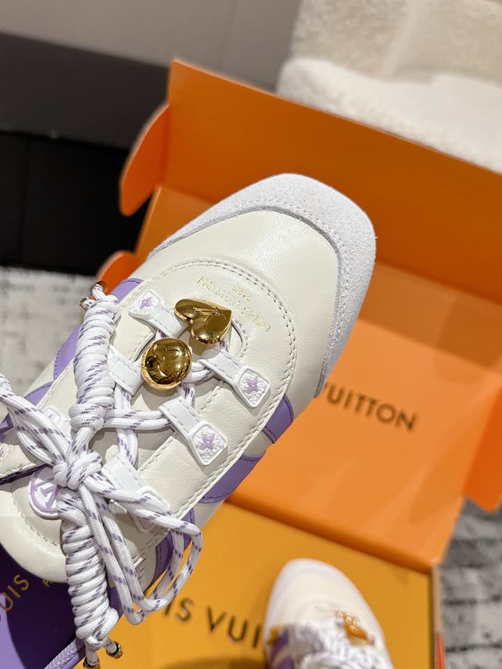 Louis Vuitton Sneakerina Ballet Sneakers – 2025 Collection in Metallic Silver