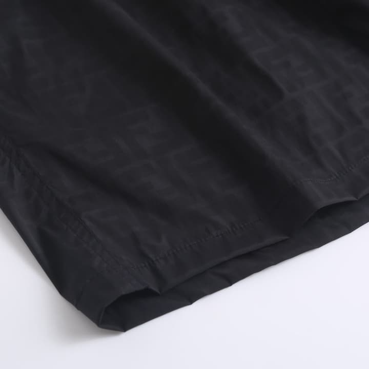 Fendi Water-Reactive Monogram Swim Trunks in Black