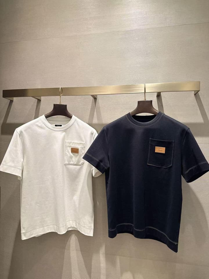 Fendi Leather Patch Logo Cotton T-Shirt – 26SS