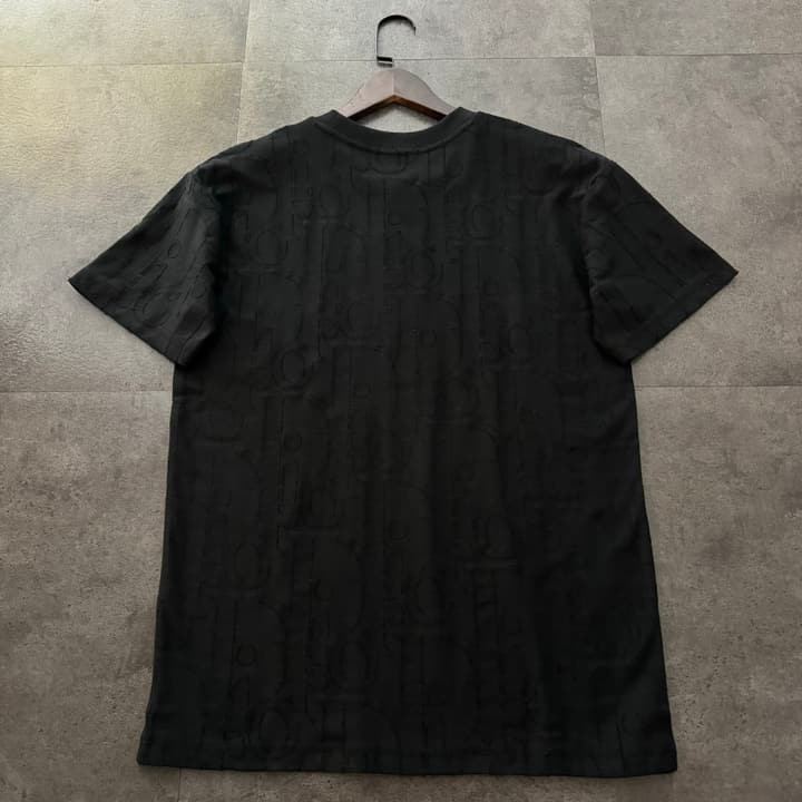 Dior Oblique Print Cotton T-Shirt – 2026SS Collection in Black